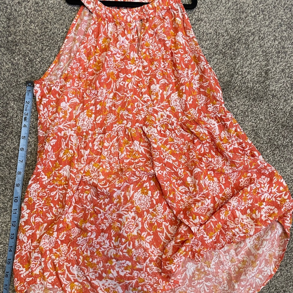Jane and Delancey Orange and White Floral Dress